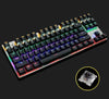 Fanduco Keyboards 87 Keys Black / Black Switch Mechanical Gaming Keyboard With Anti-Ghosting And Customizable Backlight