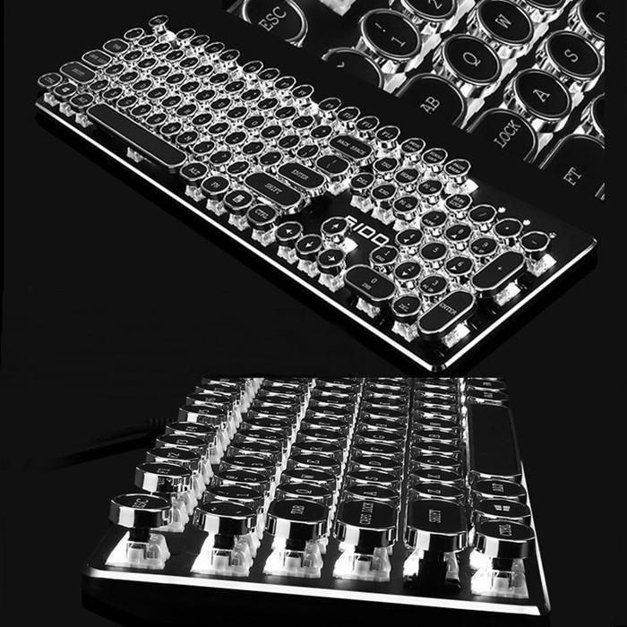 Fanduco Keyboards Custom Typewriter Mechanical Keyboard for Gaming
