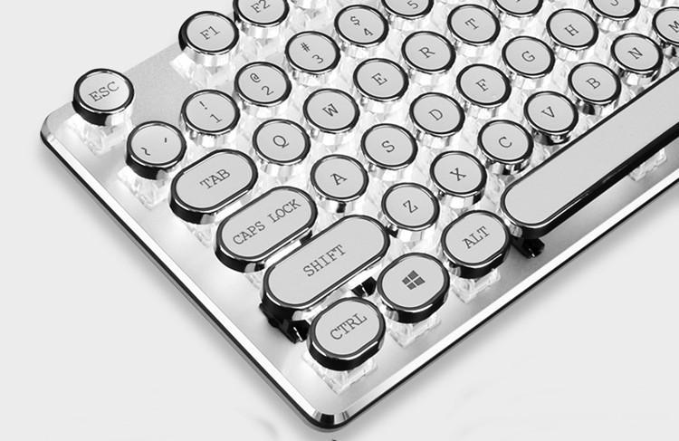 Fanduco Keyboards Custom Typewriter Mechanical Keyboard for Gaming