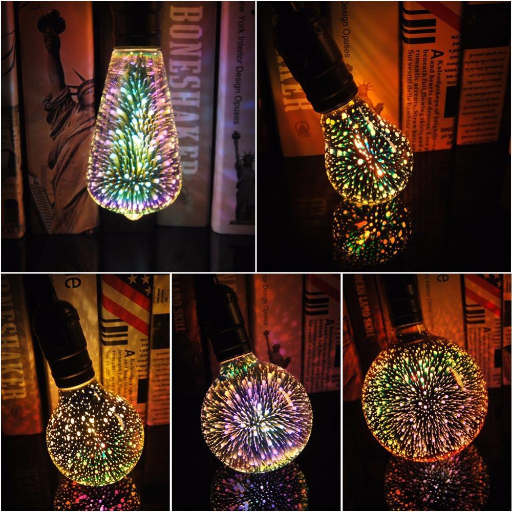 Fanduco Lamps 3D Star Burst Light Bulbs