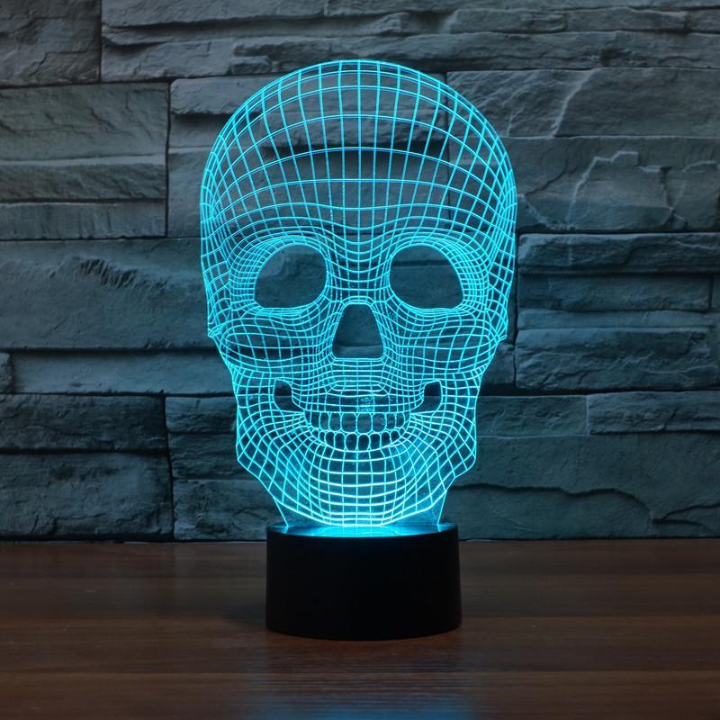 Fanduco Lamps Anatomical Skull 3D Hologram Lamp
