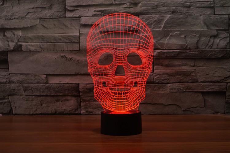 Fanduco Lamps Anatomical Skull 3D Hologram Lamp