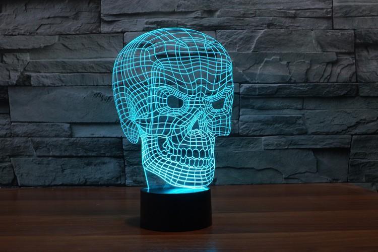 Fanduco Lamps Anatomical Skull 3D Hologram Lamp