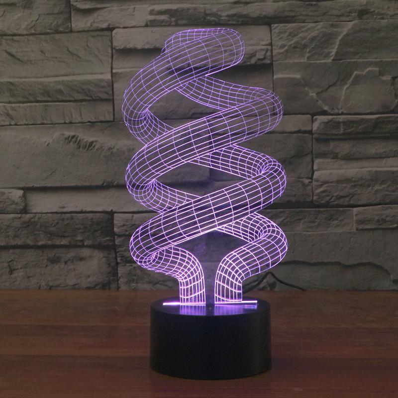 Fanduco Lamps Helix Coils Hologram Lamp