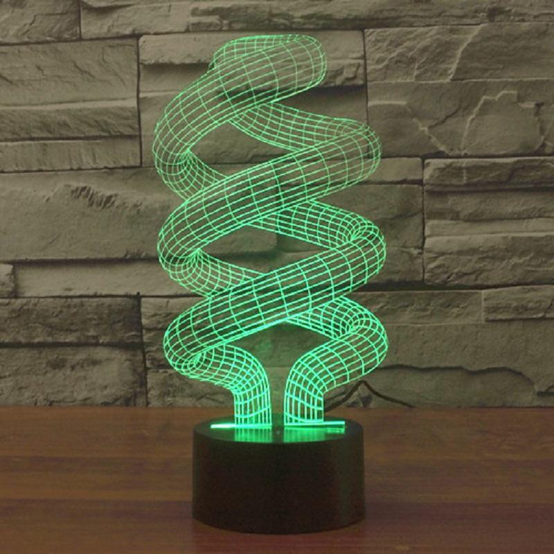 Fanduco Lamps Helix Coils Hologram Lamp