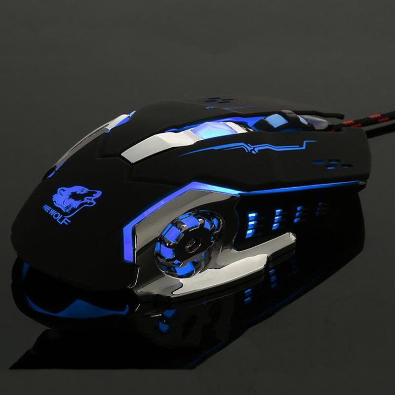 Fanduco Mice Freewolf 4000DPI Optical Gaming Mouse with Avago A3050 Gaming Sensor