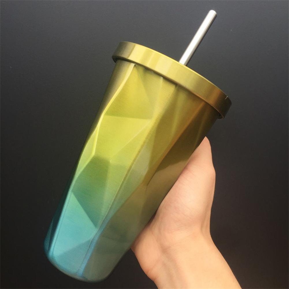 Fanduco Mugs Abstract Rainbow Stainless Steel Cups