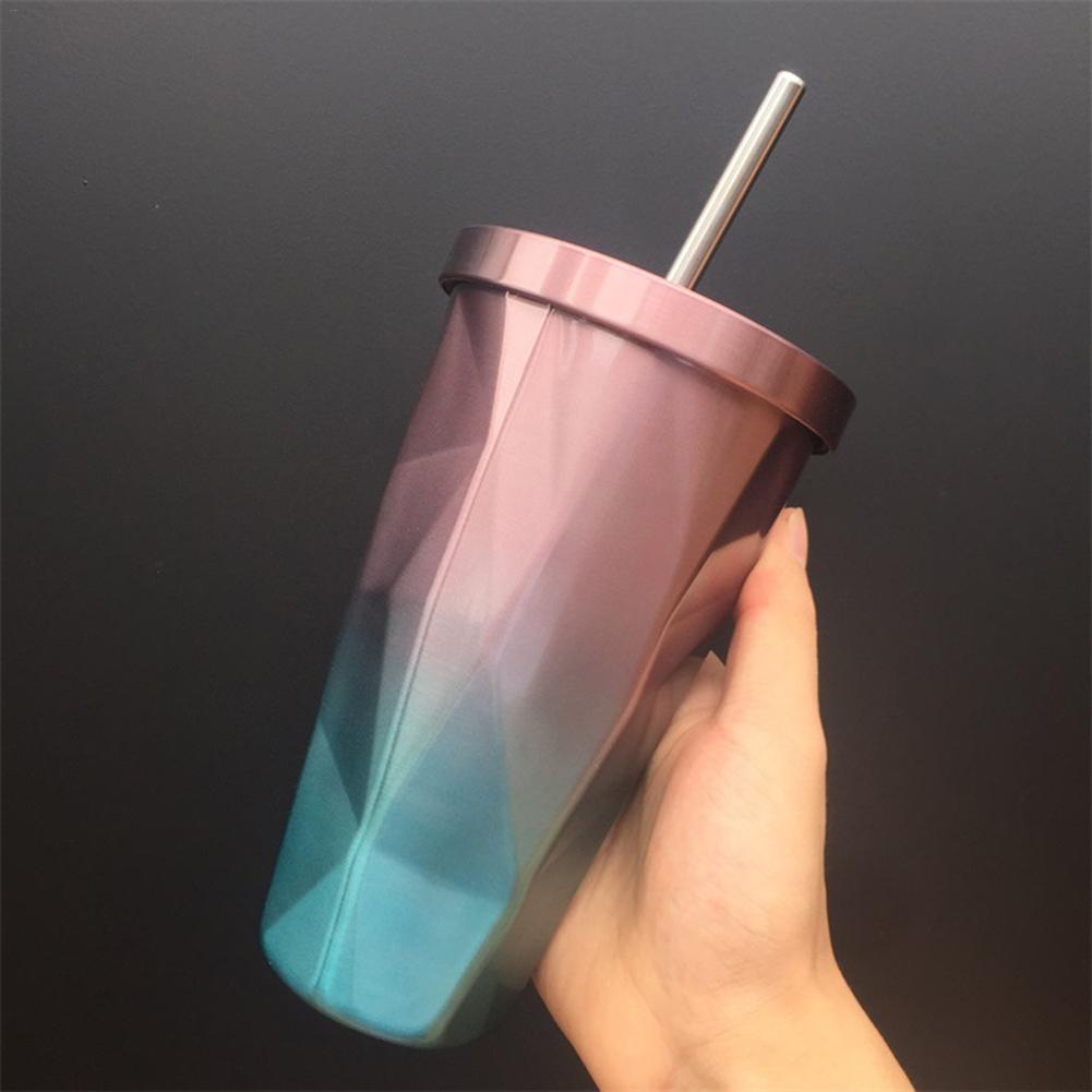 Fanduco Mugs Abstract Rainbow Stainless Steel Cups