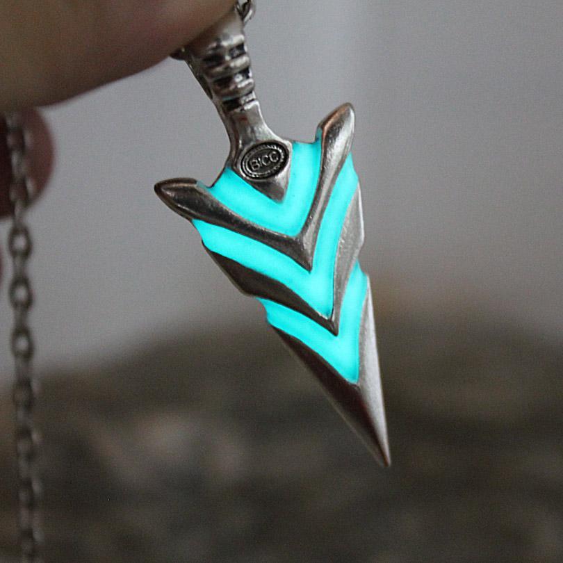Fanduco Necklaces Arrowhead Glow In The Dark necklace