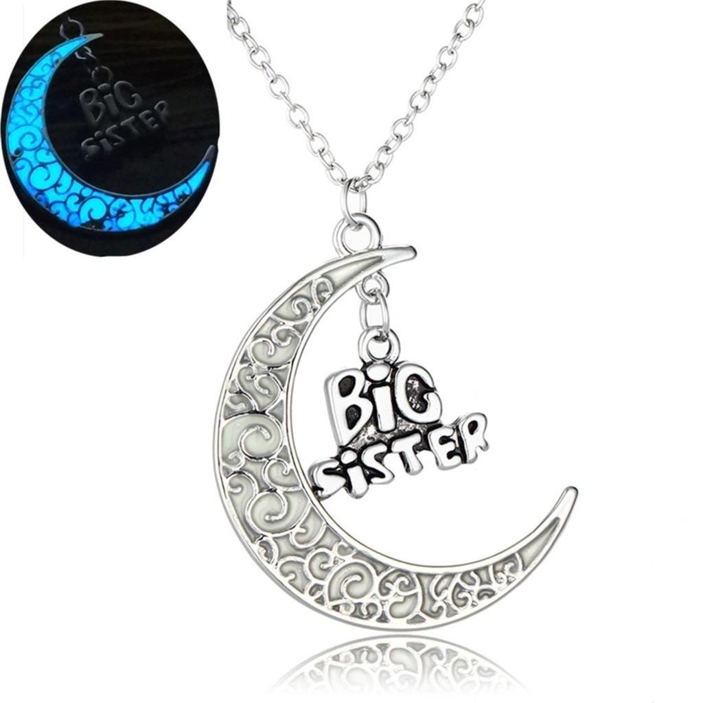 Fanduco Necklaces Big Sister Luminous Family Love Pendants