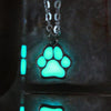Fanduco Necklaces Glow In The Dark Paw Print Necklace