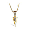 Fanduco Necklaces Gold Polished Arrowhead Necklace