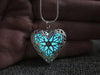 Fanduco Necklaces Hollow Heart Glow In The Dark Necklace
