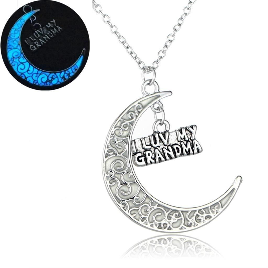 Fanduco Necklaces I Luv My Grandma Luminous Family Love Pendants
