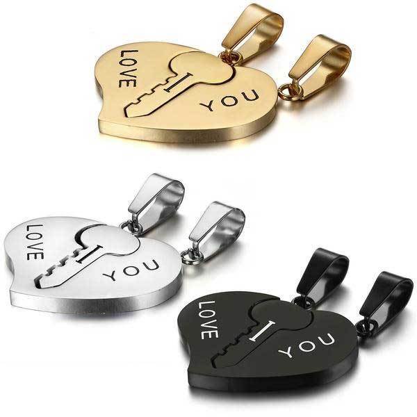 Fanduco Necklaces Key To Her Heart 2 Piece Necklace