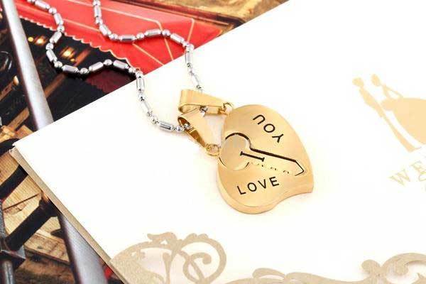 Fanduco Necklaces Key To Her Heart 2 Piece Necklace