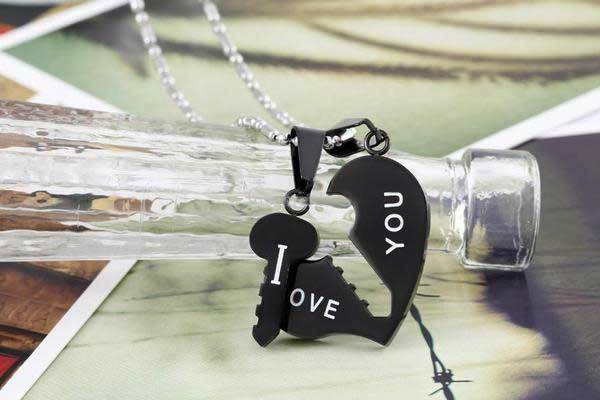 Fanduco Necklaces Key To Her Heart 2 Piece Necklace