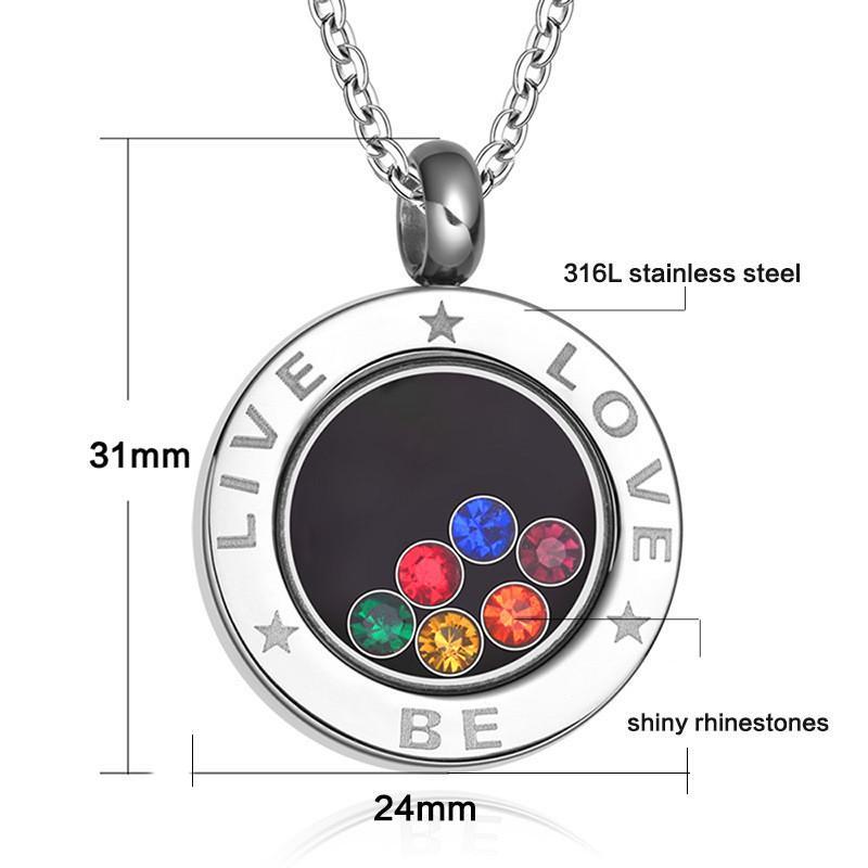 Fanduco Necklaces LGBTQ Pride Living Locket