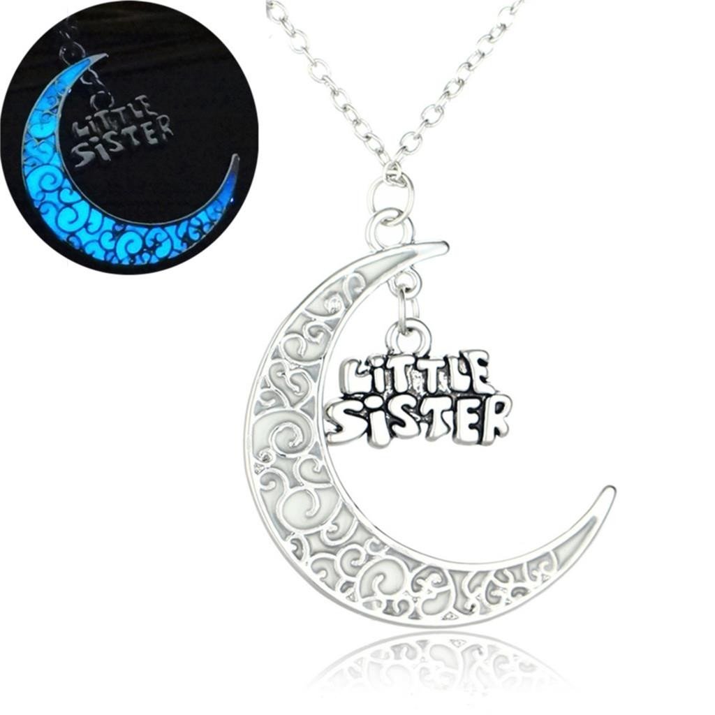 Fanduco Necklaces Little Sister Luminous Family Love Pendants