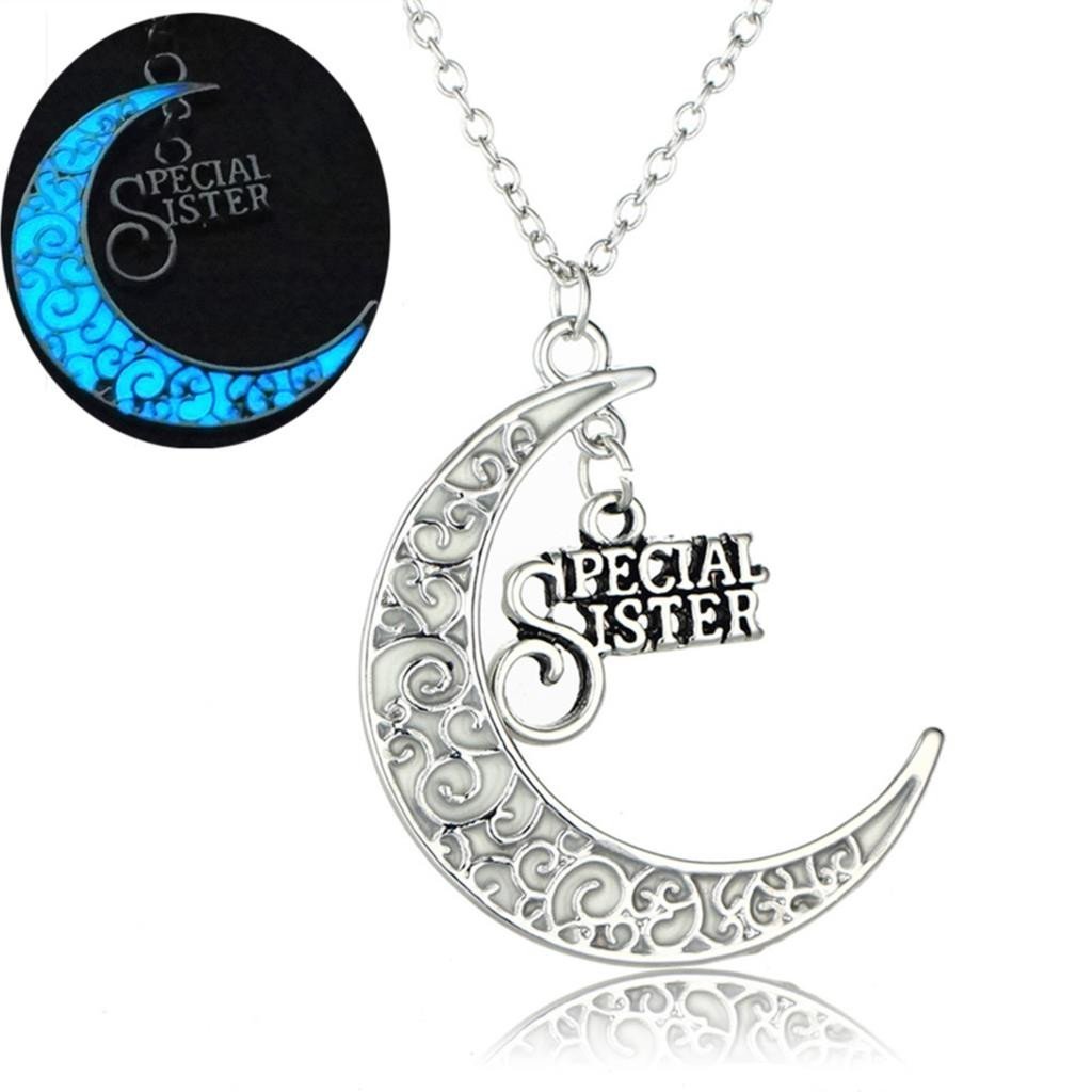 Fanduco Necklaces Special Sister Luminous Family Love Pendants