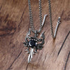 Fanduco Necklaces Twin Dragons Sword Necklace