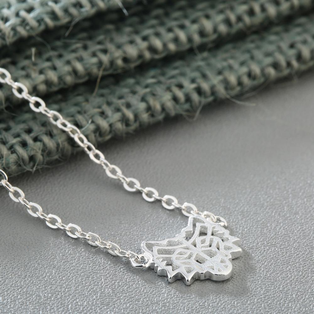 Fanduco Necklaces Wolf Head Sterling Silver Necklace