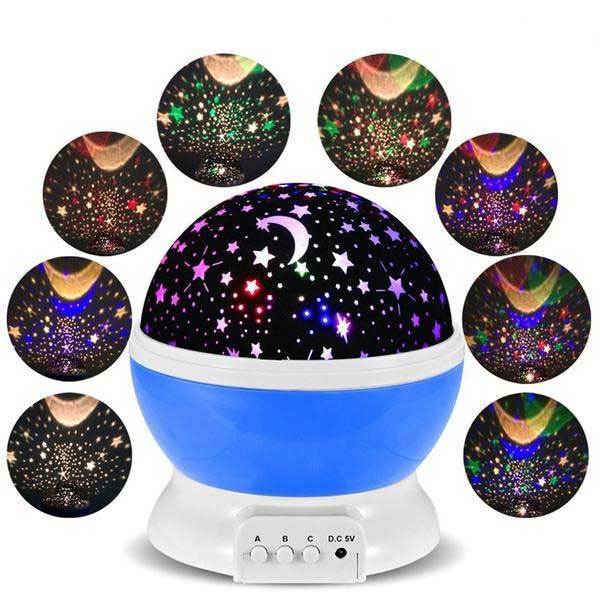 Fanduco Night Lights Rotating Cosmos Projection Lamp