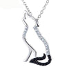 Fanduco Pendant Necklaces Howling Wolf Sterling Silver Necklace