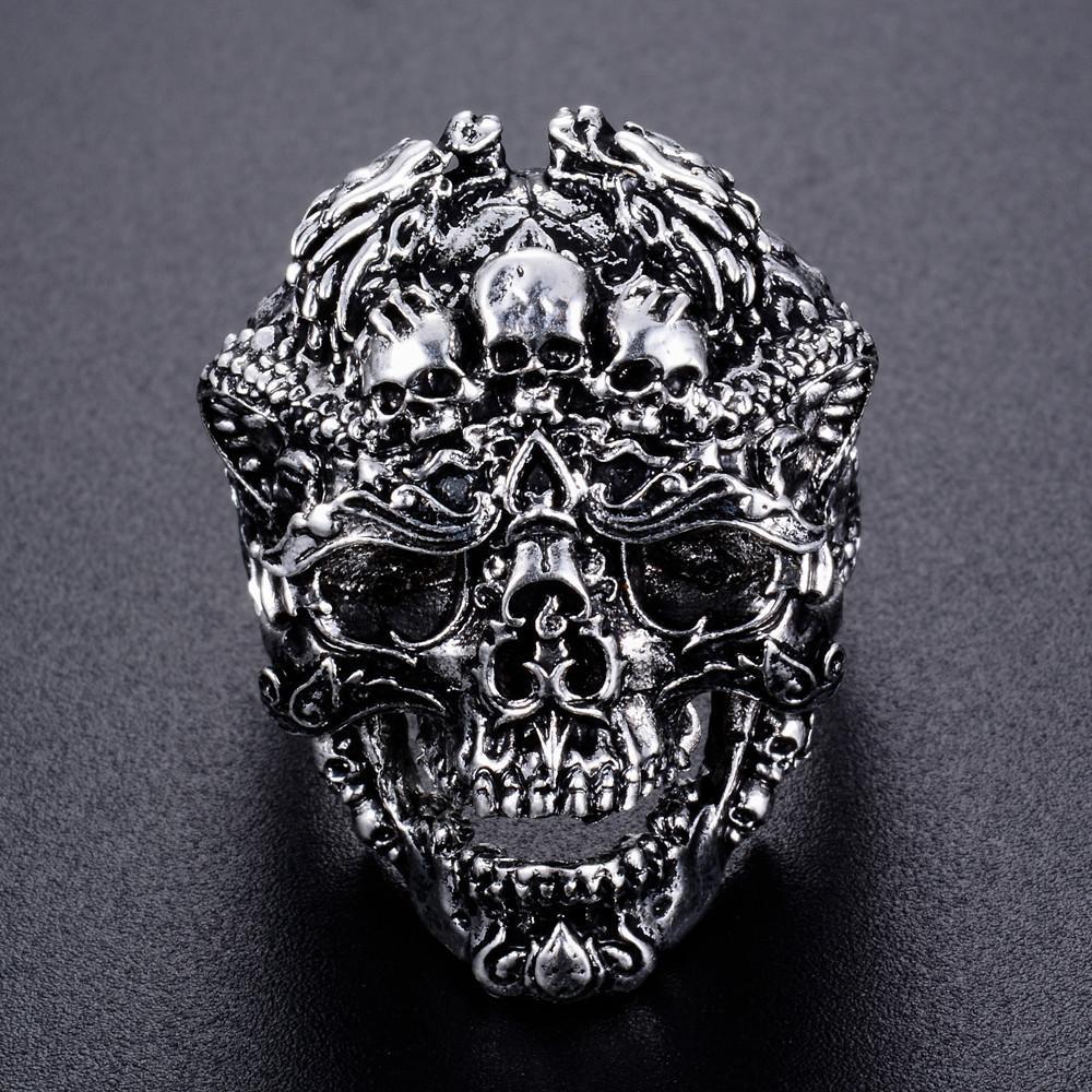 Fanduco Rings Badass Dragon Skull Ring