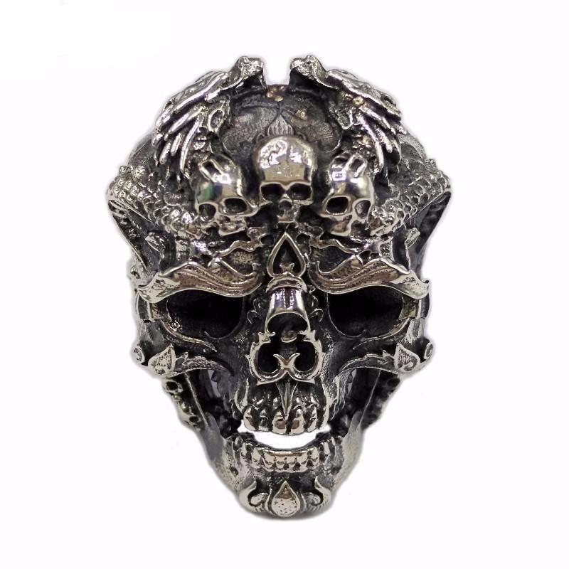Fanduco Rings Badass Dragon Skull Ring