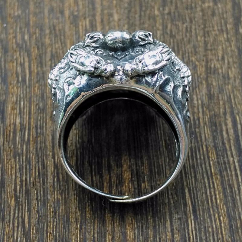 Fanduco Rings Badass Dragon Skull Ring