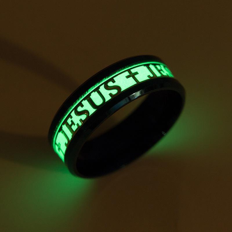 Fanduco Rings Jesus Glow In The Dark Ring