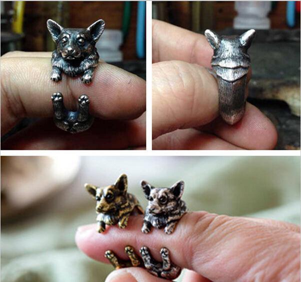 Fanduco Rings Lovable Corgi Ring