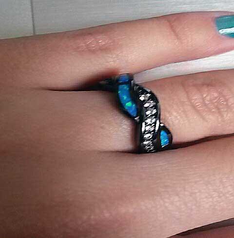Fanduco Rings The Blue Fire Ring