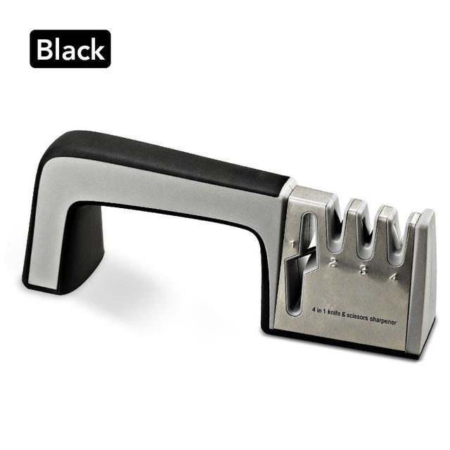 Fanduco Sharpeners Black / No Pro Kitchen 4 in 1 Knife Sharpener