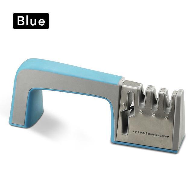 Fanduco Sharpeners Blue / No Pro Kitchen 4 in 1 Knife Sharpener