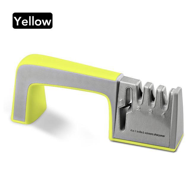 Fanduco Sharpeners Yellow / No Pro Kitchen 4 in 1 Knife Sharpener