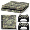 Fanduco Skins Digital Green Camo Skin Decals For Playstation 4 With 2 Controller Skins