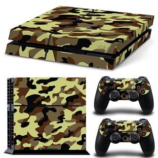 Fanduco Skins Light Green Camo Skin Decals For Playstation 4 With 2 Controller Skins