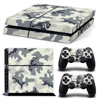 Fanduco Skins White Camo Skin Decals For Playstation 4 With 2 Controller Skins