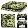 Fanduco Skins Yellow-Green Camo Skin Decals For Playstation 4 With 2 Controller Skins