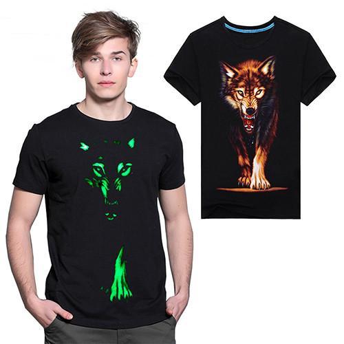 Fanduco T-Shirts Lone Wolf Glow In The Dark T-Shirt