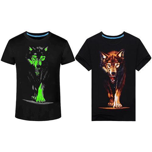 Fanduco T-Shirts Lone Wolf Glow In The Dark T-Shirt