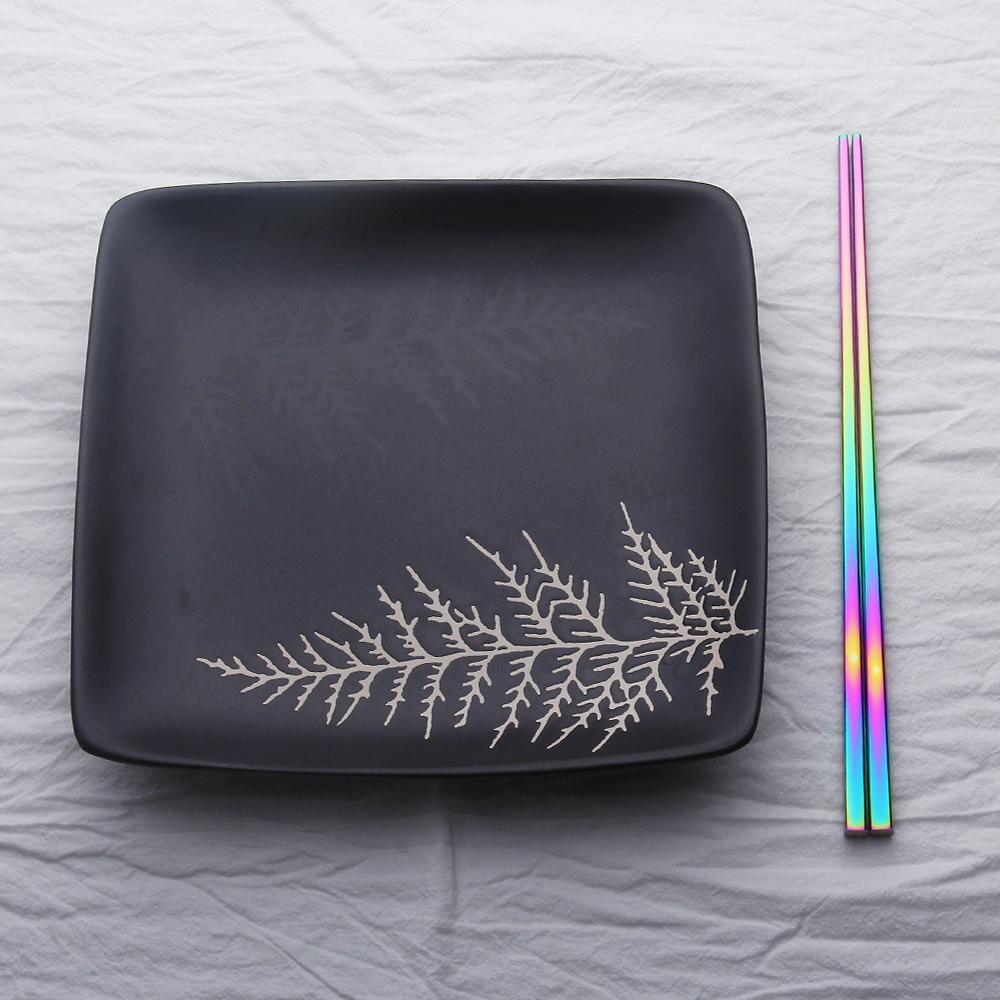 Fanduco Utensils Awesome Rainbow Steel Chopsticks