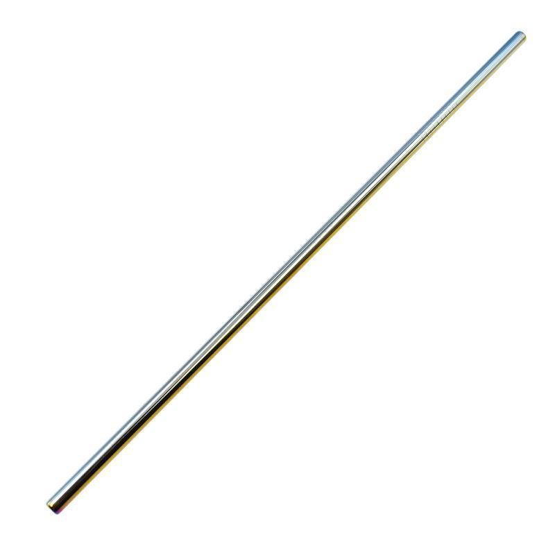 Fanduco Utensils Awesome Reusable Rainbow Stainless Steel Straws (Pack of 4 + Cleaning Brush)