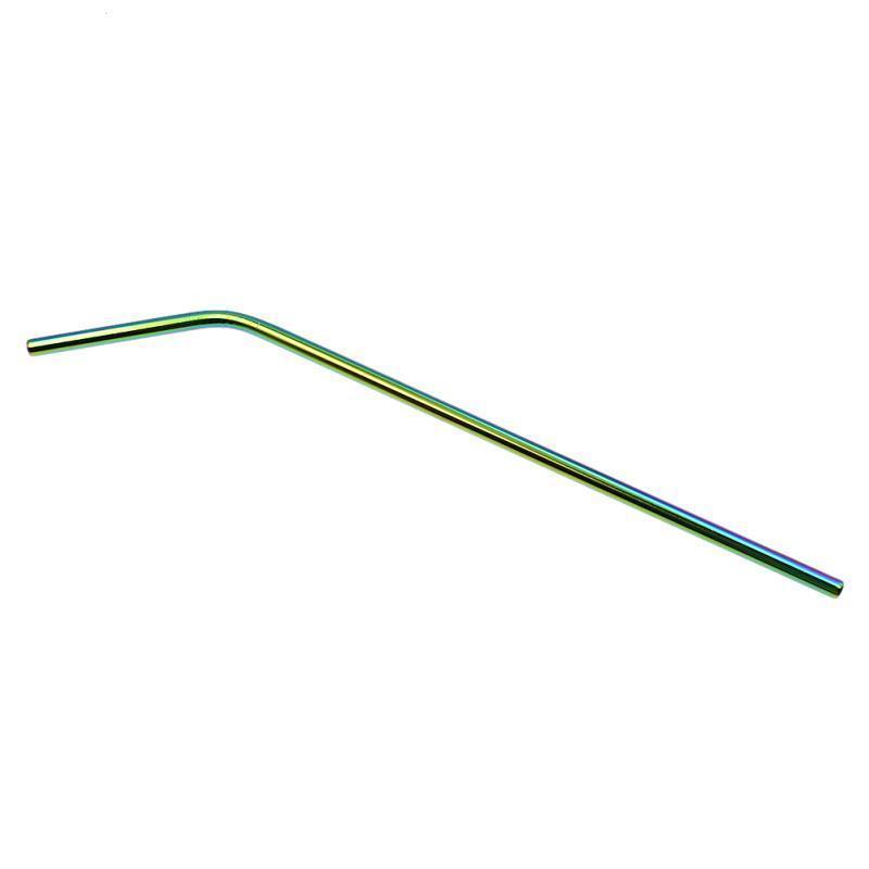 Fanduco Utensils Awesome Reusable Rainbow Stainless Steel Straws (Pack of 4 + Cleaning Brush)