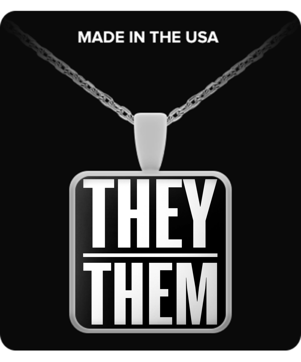 They/Them Prounoun pendant