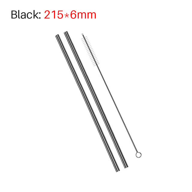Awesome Reusable Rainbow Stainless Steel Straws (Pack of 4 + Cleaning Brush)