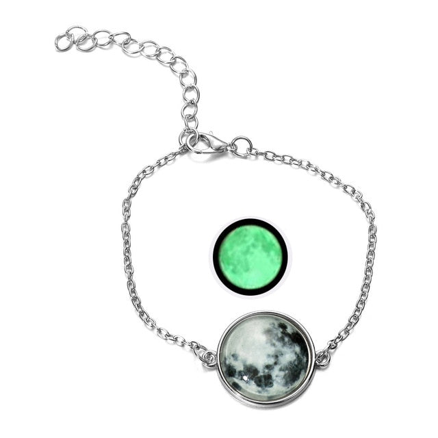 Glow In The Dark Moon Bracelet