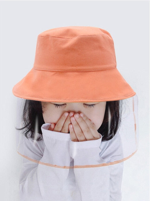 Protective Sun Hat & Face Shield For Kids